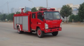 慶鈴國四水罐消防車圖片